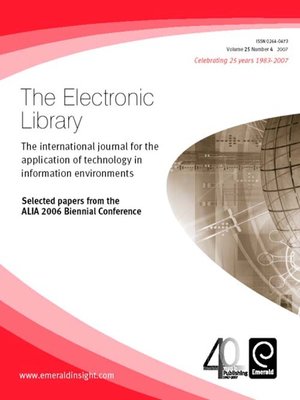 cover image of The Electronic Library, Volume 25, Issue 4